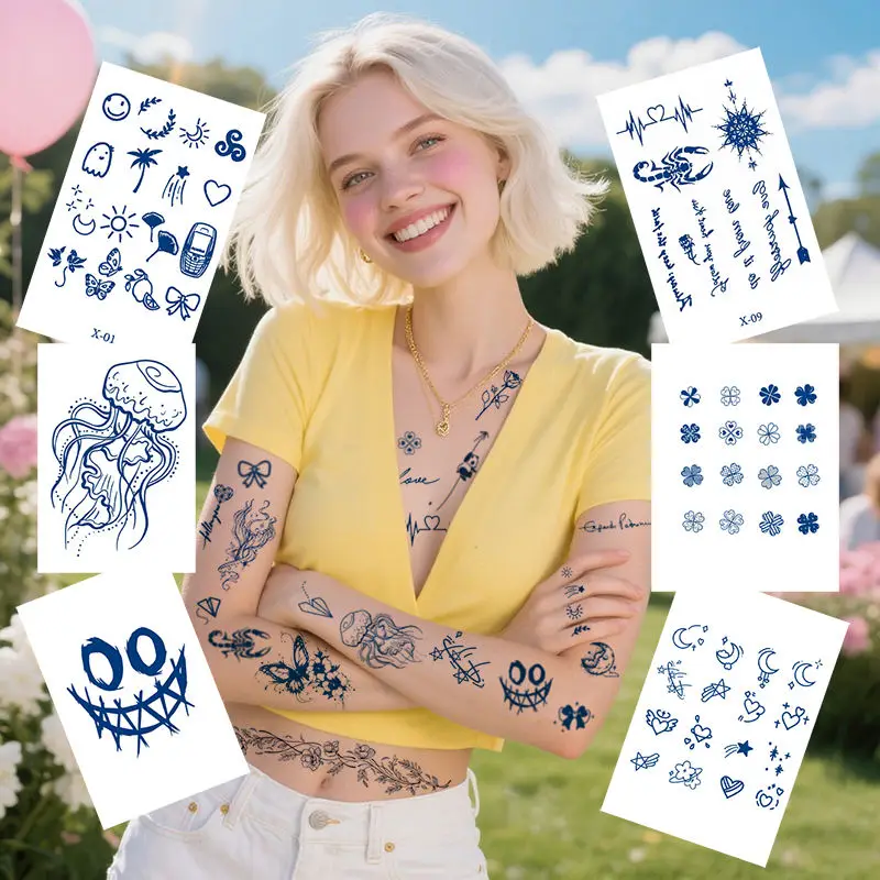 Custom Temporary Tattoos Manufacturer | Water-Transfer & Herbal Tattoo Sheets Wholesale