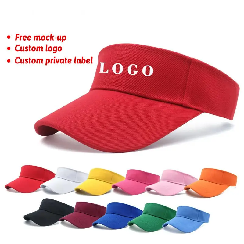 Custom Visor Hats with UPF50+ Sun Protection & Logo