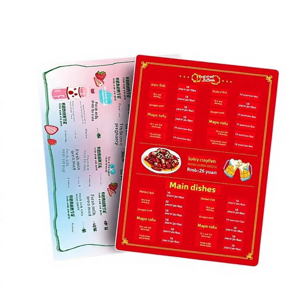 Custom Price List & Menu Boards | Acrylic Stands & PVC Menus